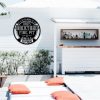 DINOZOZO Backyard Fire Pit and Grill Life is Better Around The Fire Custom Metal Signs2