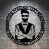 DINOZOZO Barber Man Male Barber Silhouette Retro Business Custom Metal Signs
