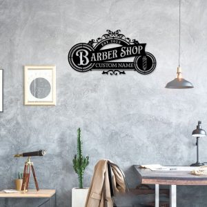 DINOZOZO Barber Shop Hair Stylist Business Custom Metal Signs3