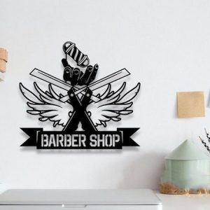 DINOZOZO Barber Shop Hairstylist Sign V4 Business Custom Metal Signs2