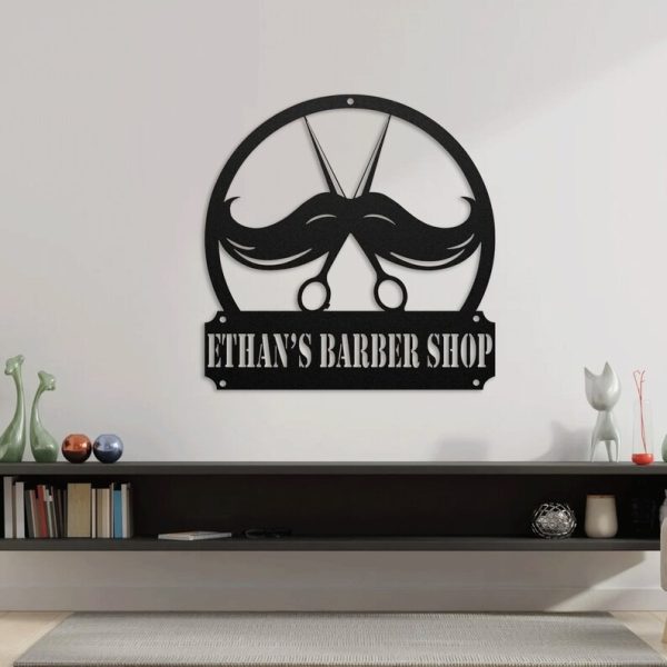 DINOZOZO Barber Shop for Men Business Custom Metal Signs