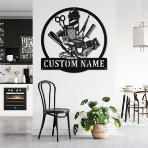 DINOZOZO Barber Wall Art Business Custom Metal Signs3