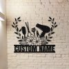 DINOZOZO Beauty Salon Hairstylist Hair Stylist Business Custom Metal Signs