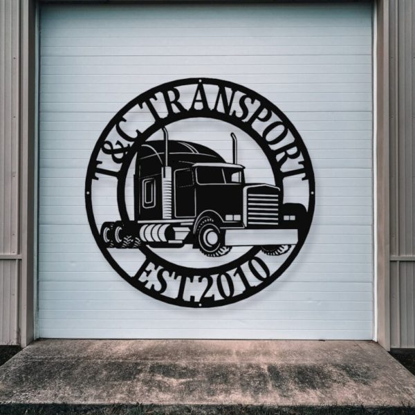 DINOZOZO Big Rid Trucking Company Business Custom Metal Signs