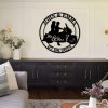 DINOZOZO Biker Couple Motorbike Wedding Gift Custom Metal Signs2