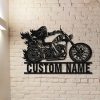 DINOZOZO Biker Name Man Cave Motorbike Custom Metal Signs