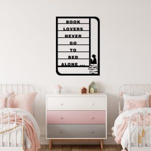 DINOZOZO Book Lovers Never Go To Bed Alone Custom Metal Signs2