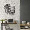 DINOZOZO Books and Flowers Bookshelf Custom Metal Signs4