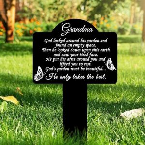 DINOZOZO Butterfly Those We Love Dont Go Away Grave Marker Memorial Stake Sympathy Gifts Custom Metal Signs2