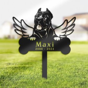 DINOZOZO Cane Corso Dog Grave Marker Garden Stakes Dog Memorial Gift Cemetery Decor Custom Metal Signs2