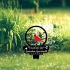 DINOZOZO Cardinals Mom Dad Grave Marker When Cardinals Appear Memorial Stake Sympathy Gifts Custom Metal Signs4