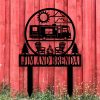 DINOZOZO Class A Motorhomes Happy Campers Sign with Stake Camper RV Decor Camping Custom Metal Signs3