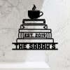 DINOZOZO Coffee Cup and Book Reading Room Custom Metal Signs2