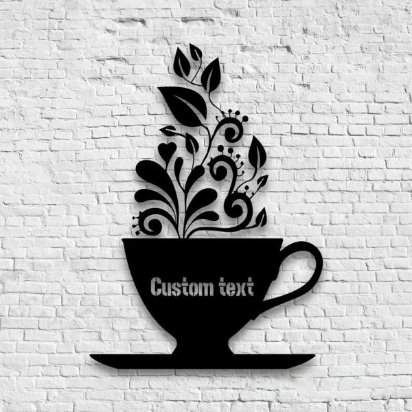 DINOZOZO Coffee Lover A Cup of Coffee Kitchen Coffee Bar Business Custom Metal Signs