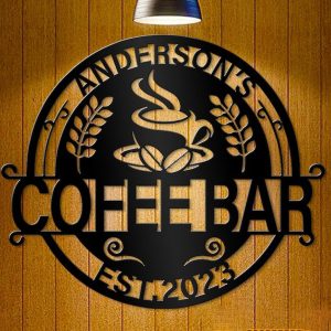 DINOZOZO Coffee Lover Kitchen Beverages Bar Coffee Bar Business Custom Metal Signs