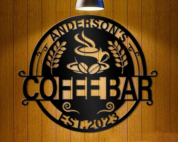 DINOZOZO Coffee Lover Kitchen Beverages Bar Coffee Bar Business Custom Metal Signs
