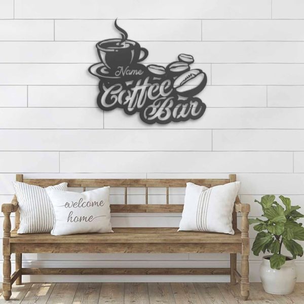 DINOZOZO Coffee Lover V1 Coffee Bar Business Custom Metal Signs