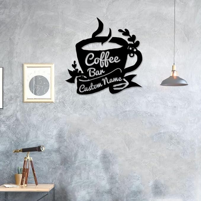 DINOZOZO Coffee Lover V2 Coffee Bar Business Custom Metal Signs2