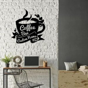 DINOZOZO Coffee Lover V2 Coffee Bar Business Custom Metal Signs3
