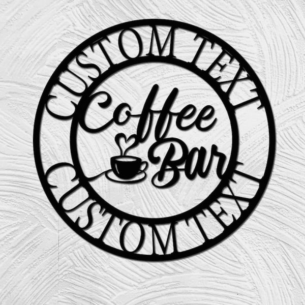 DINOZOZO Coffee Lover V3 Coffee Bar Business Custom Metal Signs