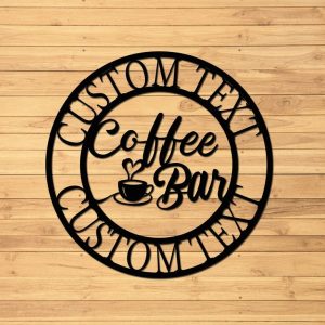 DINOZOZO Coffee Lover V3 Coffee Bar Business Custom Metal Signs3