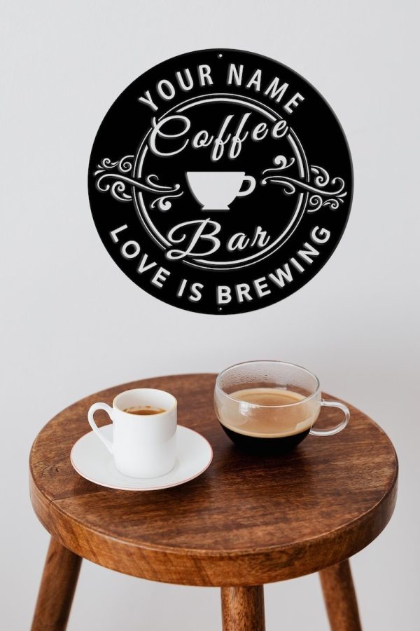 DINOZOZO Coffee Lover V4 Coffee Bar Business Custom Metal Signs