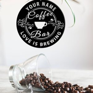 DINOZOZO Coffee Lover V4 Coffee Bar Business Custom Metal Signs2