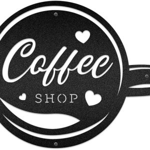 DINOZOZO Coffee Lover V7 Coffee Bar Business Custom Metal Signs