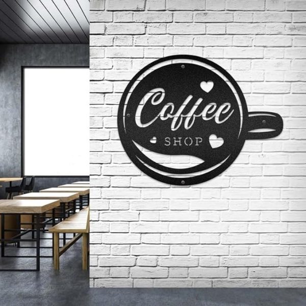 DINOZOZO Coffee Lover V7 Coffee Bar Business Custom Metal Signs
