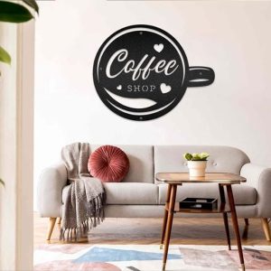 DINOZOZO Coffee Lover V7 Coffee Bar Business Custom Metal Signs4