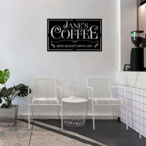 DINOZOZO Coffee Lover V8 Coffee Bar Business Custom Metal Signs