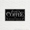 DINOZOZO Coffee Lover V8 Coffee Bar Business Custom Metal Signs3