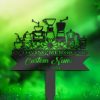 DINOZOZO Coffee Maker Coffee Lover Grave Marker Memorial Sign with Stake Sympathy Gifts for Loss of Loved One Custom Metal Signs3