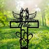 DINOZOZO Collie Dog Grave Marker Garden Stakes Forever Loved Dog Memorial Gift Cemetery Decor Custom Metal Signs3