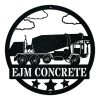 DINOZOZO Concrete Mixer Truck Construction Vehicle Business Custom Metal Signs2