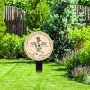 DINOZOZO Cross Mom Dad Grave Marker I Wish God Didnt Need You In Heaven Memorial Stake Sympathy Gifts Custom Metal Signs2