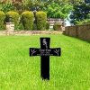 DINOZOZO Custom Bird Photo Forever in Our Heart Bird Grave Marker Garden Stakes Bird Memorial Gift Custom Metal Signs