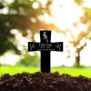 DINOZOZO Custom Bird Photo Forever in Our Heart Bird Grave Marker Garden Stakes Bird Memorial Gift Custom Metal Signs2
