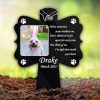 DINOZOZO Custom Dog Cat Photo Im Right Here Inside Your Heart Pet Grave Marker Garden Stakes Pet Memorial Gift Custom Metal Signs