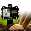 DINOZOZO Custom Dog Cat Photo Im Right Here Inside Your Heart Pet Grave Marker Garden Stakes Pet Memorial Gift Custom Metal Signs2