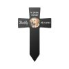 DINOZOZO Custom Dog Cat Photo In Loving Memory Of Pet Grave Marker Garden Stakes Pet Memorial Gift Custom Metal Signs2