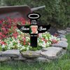 DINOZOZO Custom Photo Cross In The Arms Of Angel Mom Dad Grave Marker Memorial Stake Sympathy Gifts Custom Metal Signs2