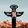 DINOZOZO Custom Photo Cross In The Arms Of Angel Mom Dad Grave Marker Memorial Stake Sympathy Gifts Custom Metal Signs4
