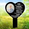 DINOZOZO Custom Photo Grave Marker Your Memory Is A Keepsake Memorial Stake Sympathy Gifts Custom Metal Signs