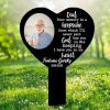 DINOZOZO Custom Photo Grave Marker Your Memory Is A Keepsake Memorial Stake Sympathy Gifts Custom Metal Signs3