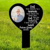 DINOZOZO Custom Photo Grave Marker Your Memory Is A Keepsake Memorial Stake Sympathy Gifts Custom Metal Signs4