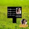 DINOZOZO Custom Photo Mom Dad Grave Marker Goodbyes are Not Forever Memorial Stake Sympathy Gifts Custom Metal Signs2