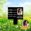DINOZOZO Custom Photo Mom Dad Grave Marker Goodbyes are Not Forever Memorial Stake Sympathy Gifts Custom Metal Signs3