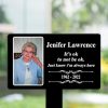 DINOZOZO Custom Photo Mom Dad Grave Marker Memorial Stake Sympathy Gifts Custom Metal Signs3