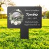 DINOZOZO Custom Turtle Photo Forever In My Heart Turtle Grave Marker Garden Stakes Turtle Memorial Gift Custom Metal Signs